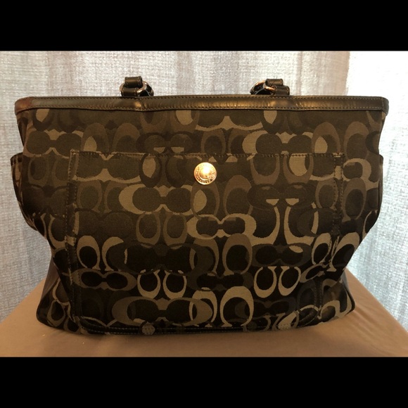 Signature Coach Diaper Bag - Black - Picture 2 of 9